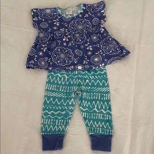 Indigo Bandana Top & Pant Set